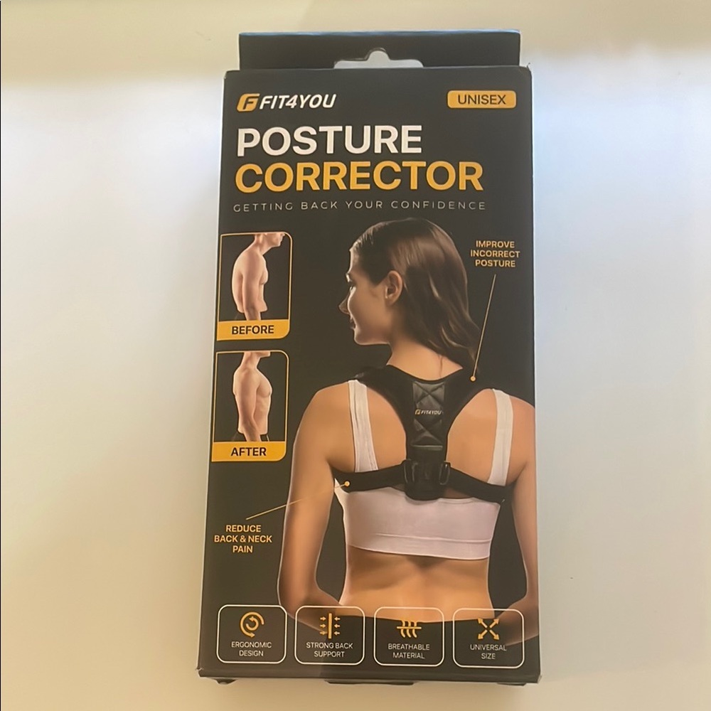 FIT4YOU Posture Corrector in Black